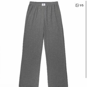Parke Gray Waffle Knit Pants